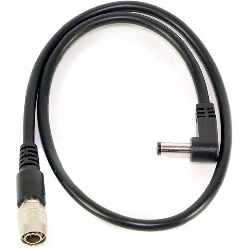 Hirose Straight to DC 2.1 x 5.5mm 90º Power kabel (30cm)