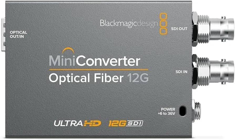 Blackmagic Mini Converter Optical Fiber 12G