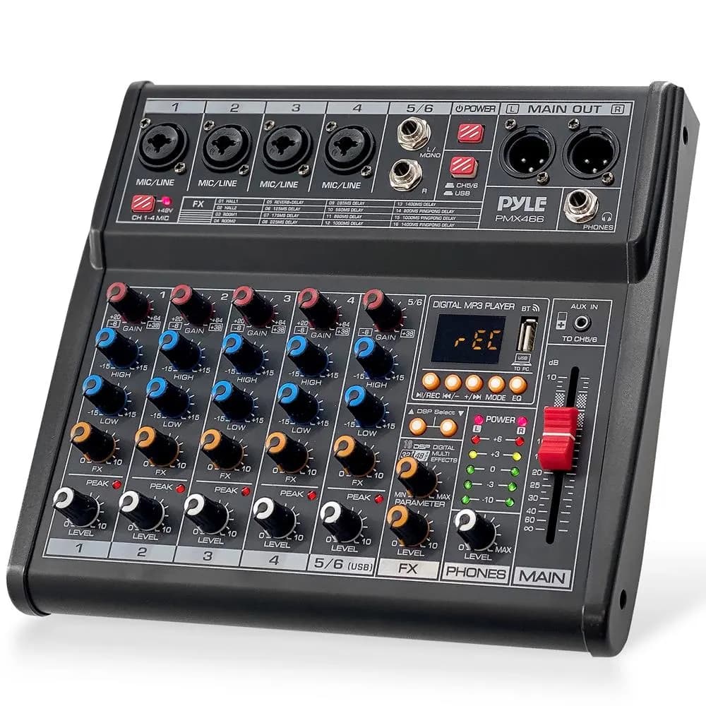Pyle Pro PMX466 6-kanals mikser