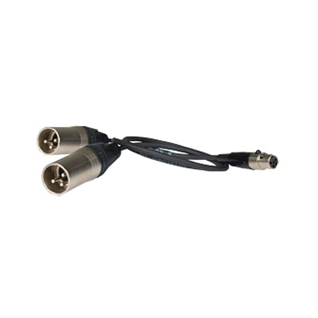 Wisycom CAM50-3 mini XLR-5F / 2 XLR-3M kabel