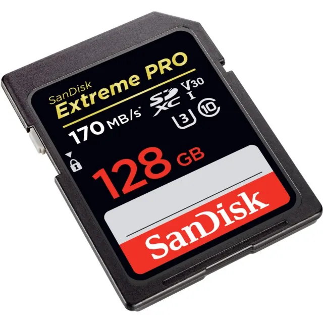 SanDisk SDXC Extreme Pro 128GB V30 memory card