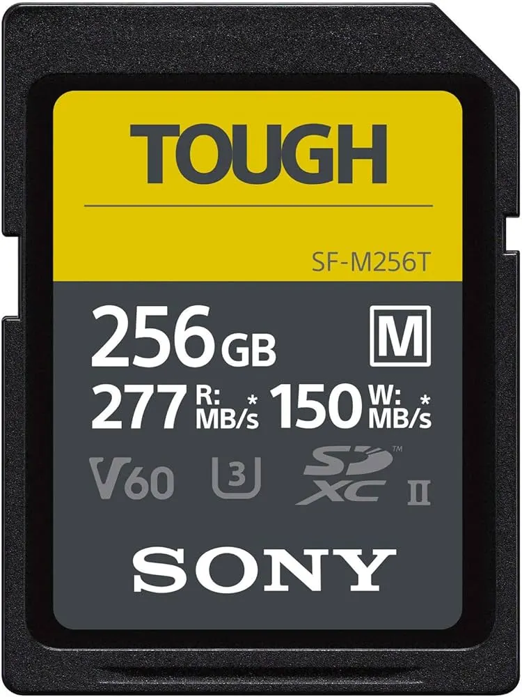 Sony SF-G Tough Series SDXC 256GB V60 memory card