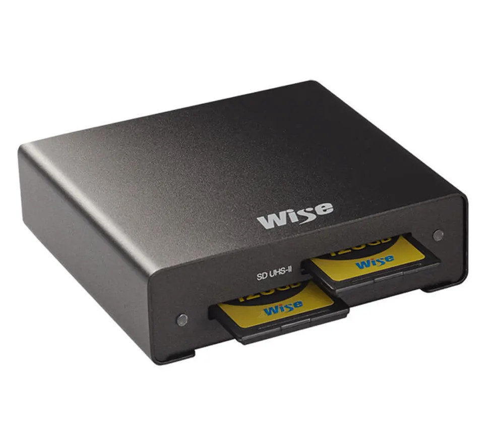 Wise dual SD UHS-II card reader