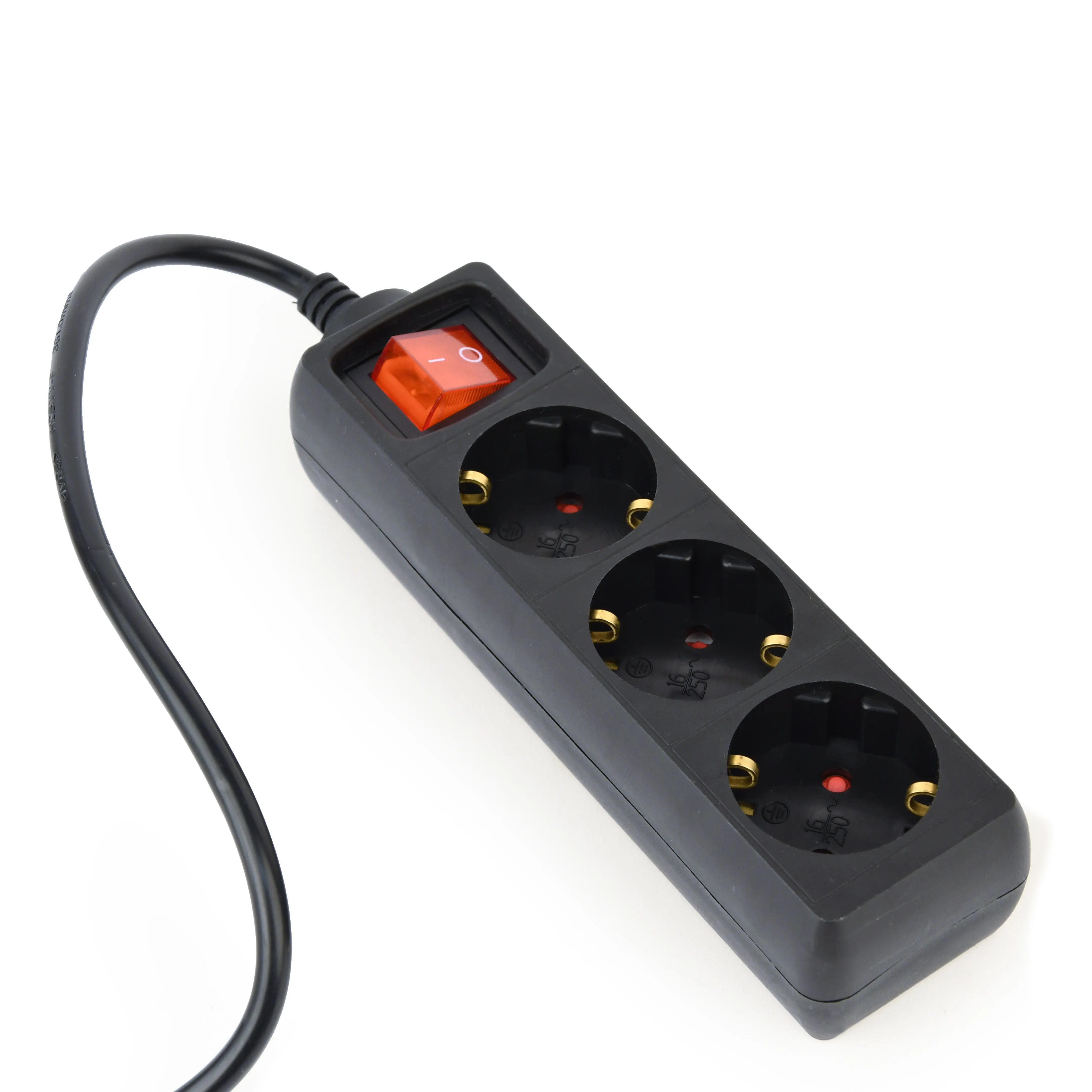 Schuko 3pos power socket 240v